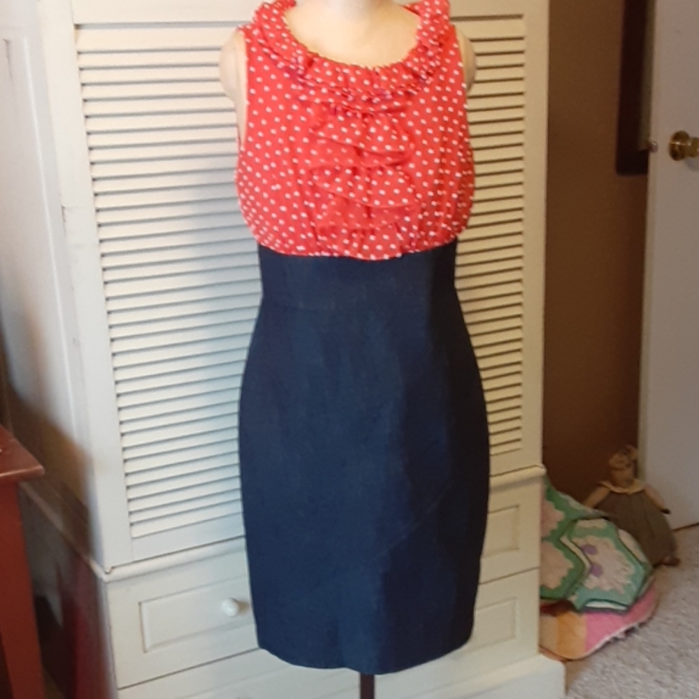 Red Blue dress